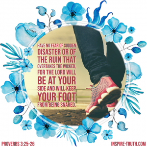 As my family battles the enemy on every side, reading Proverbs 3:25-26 the other morning, gave me hope that I pray will encourage you as well!
Though disaster seems to lurk around every corner, I’ve watched how my dad is remaining calm and faithful to God, unmoving amid Satan’s attacks. Inspired by his strength, I have adopted this outlook and have seen a significant change in my life!
When we let go of our earthly worries and doubts, holding onto God’s promises instead, we will experience an awakening.
•
Through my family’s obedience and trust, God is giving us victory! It’s like what these verses are saying, why do we need to fear the traps of the wicked when we have the Lord Almighty on our side? He is fighting the enemy for us and hears the prayers of the honest and righteous! If we remain in Him and act in godliness, our feet will not be caught in a snare.
So, as I see this scripture's fulfilment first-hand, I want to let you know that you don’t need to be afraid either. It’s not too late to walk on the path of wisdom, leaning on the Lord for all your needs. He’s listening and will sustain you, using your faith, obedience, and victory to bring glory to the Kingdom!
What are you holding onto today? Are you fighting a war you can’t win alone? Lay it all at Yeshua’s feet and watch as your faithfulness brings restoration and freedom!