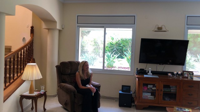 Margaret McMullen sharing her book, Where the Angels Lived