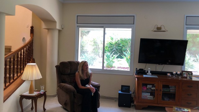 Margaret McMullen sharing her book, Where the Angels Lived