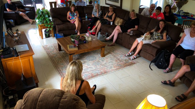 Margaret McMullen sharing her book, Where the Angels Lived